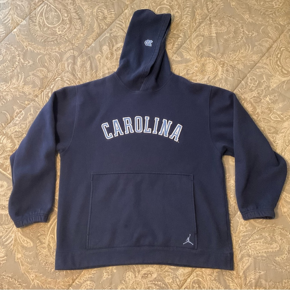 EUC Jordan UNC Carolina Tar Heels Hoodie Mens Sz M